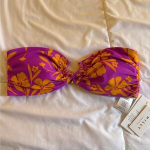 MILLY marigold aroma bandeau swimsuit top NWT